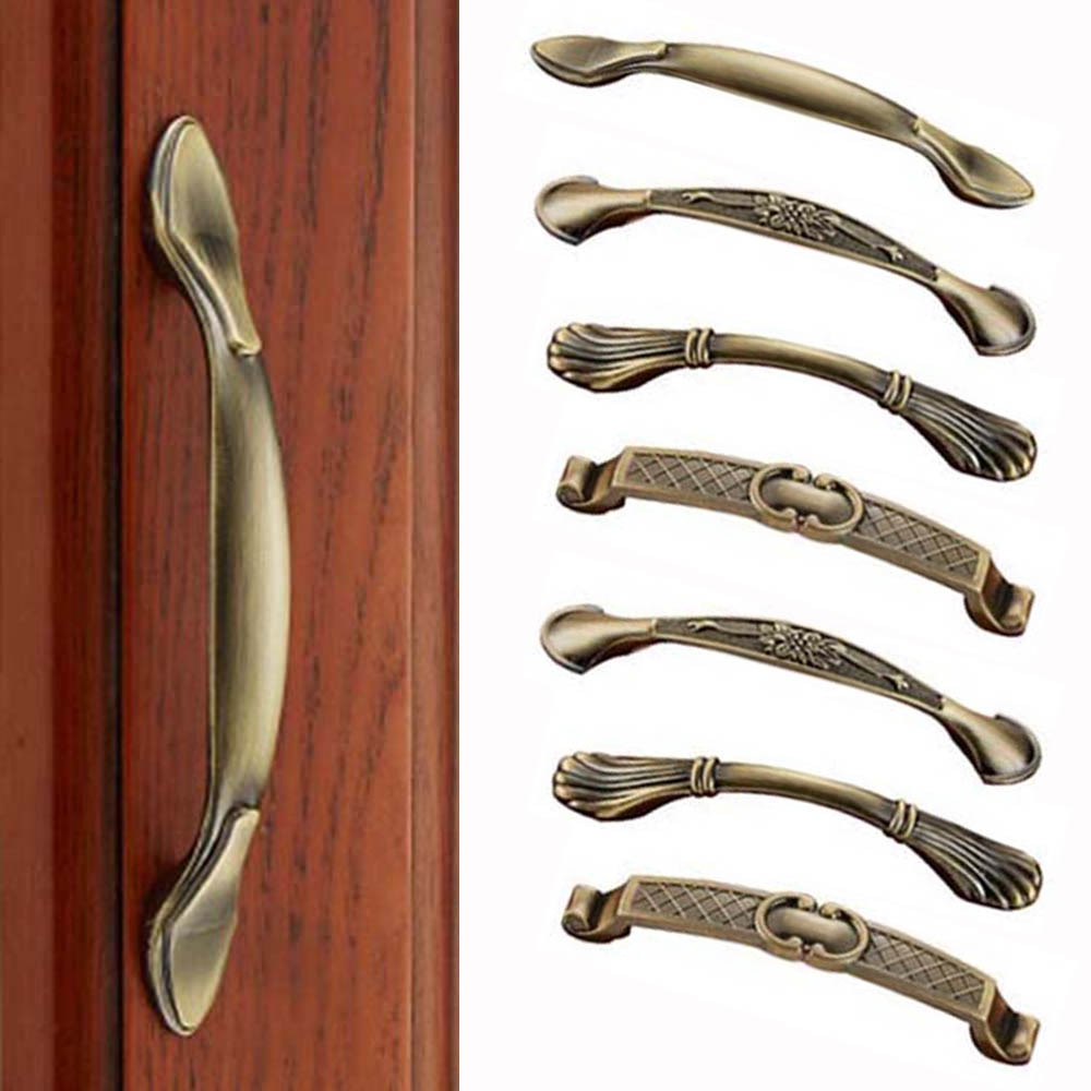 Furniture Hardware Handles - ヴィンテージブロンズワードローブドレッサーキャビネットプルハンドル引き出しハンドルドアノブ家具金具