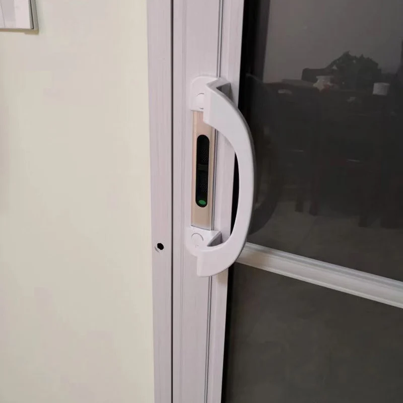 Furniture Hardware Handles - アルミ合金プラスチック鋼製スライドドアハンドルガラス窓家具ノブキャビネット浴室バルコニープル家庭用金物