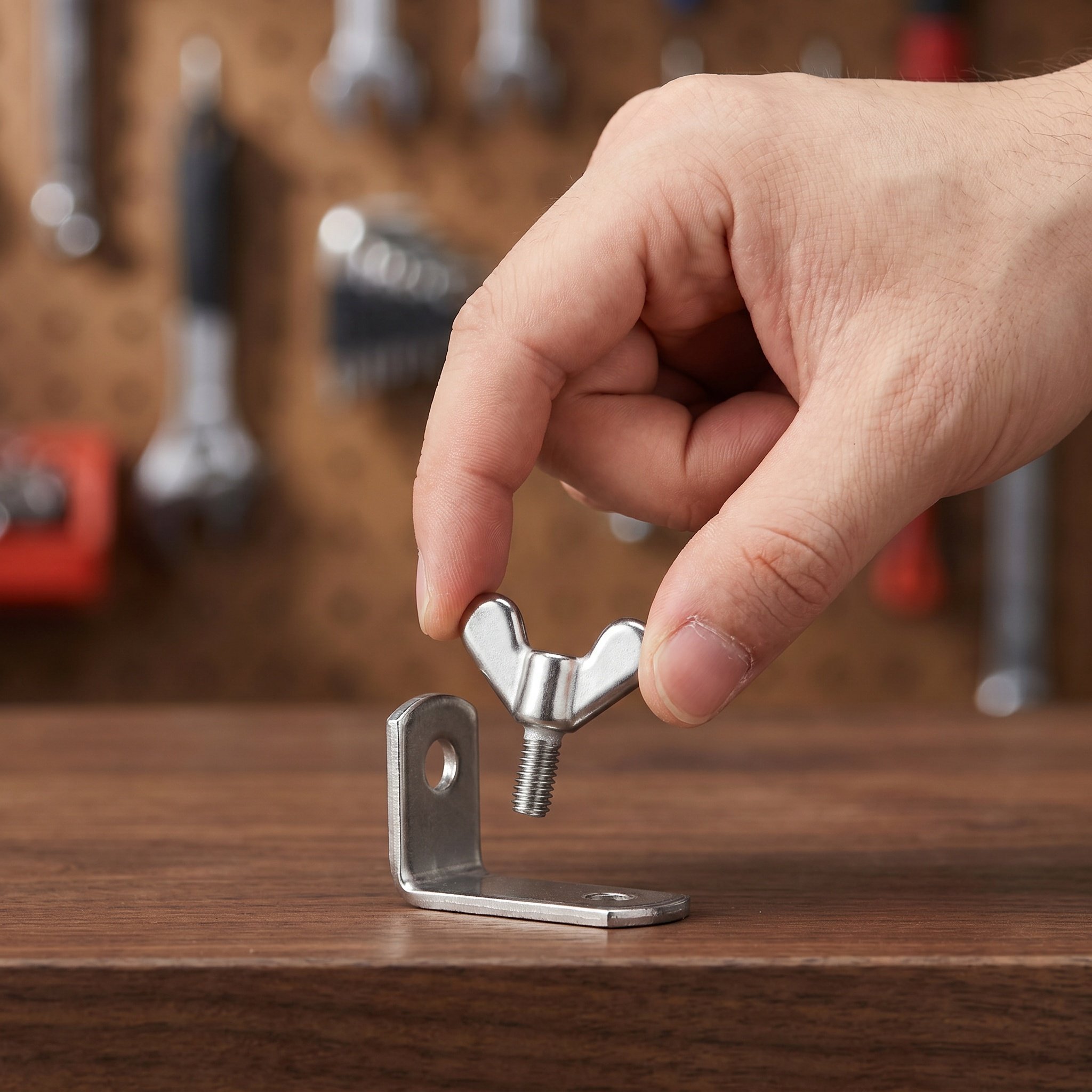 Furniture And Hardware - 2 個のステンレス鋼旗竿ボルト蝶形翼ナットネジ手回しでしっかり固定家具ベッドフレームハードウェア