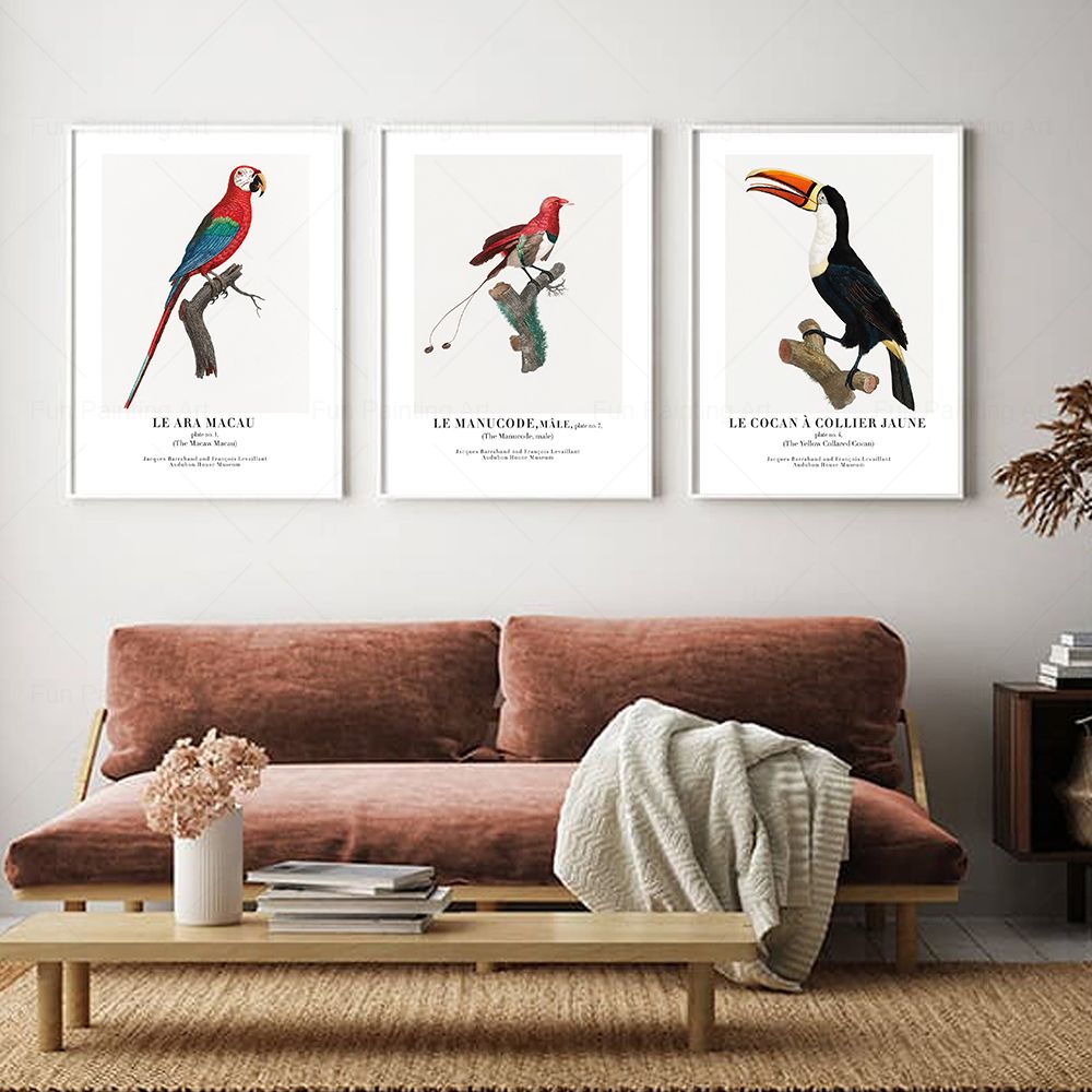 ヴィンテージパラダイス鳥壁アートキャンバス絵画博物館北欧ポス - Furniture Paradise & Hardware Ghaziabad Reviews のレビューと価格