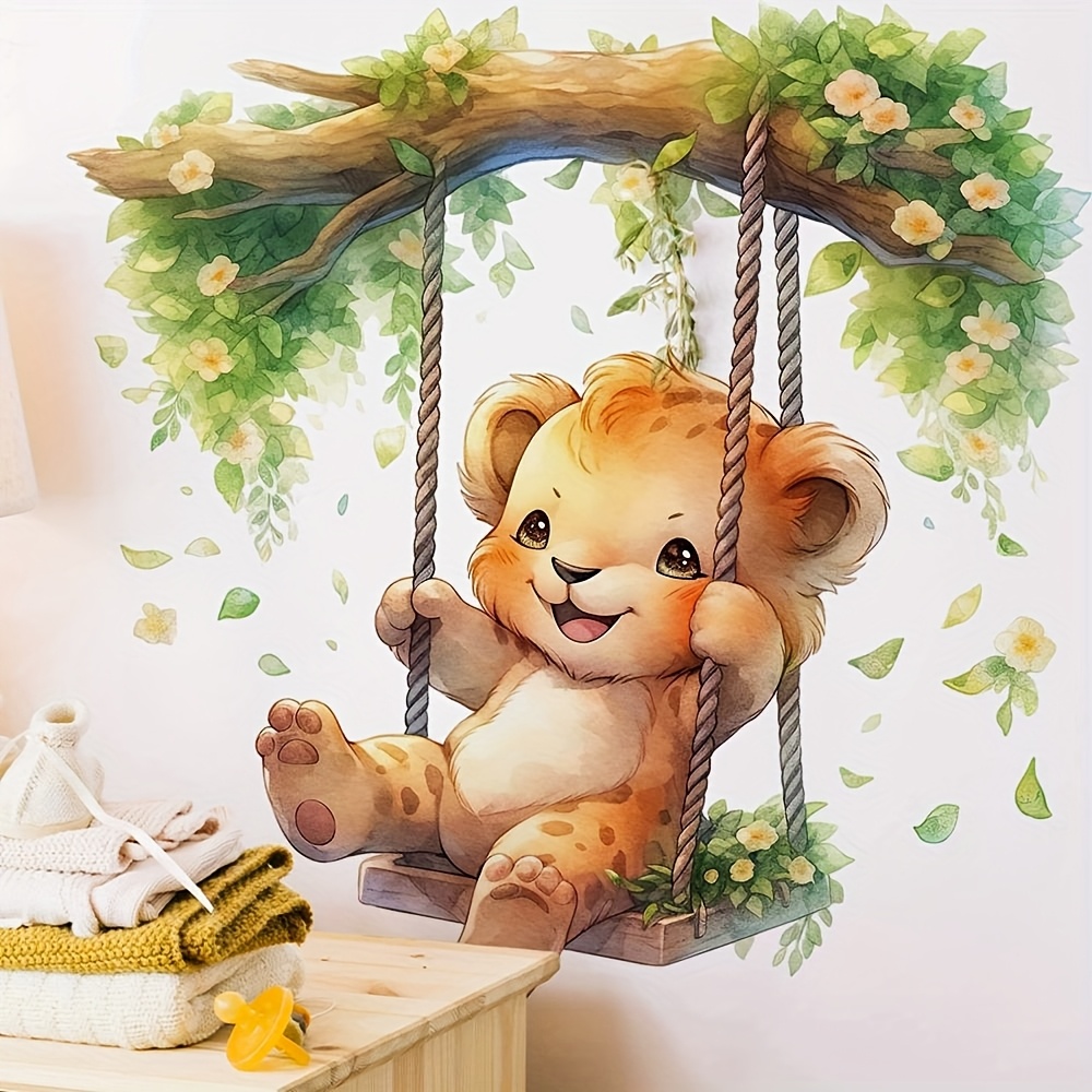 1 漫画動物パラダイスかわいい小さなヒョウスイングウォールス - Furniture Paradise & Hardware Ghaziabad Reviews のレビューと価格