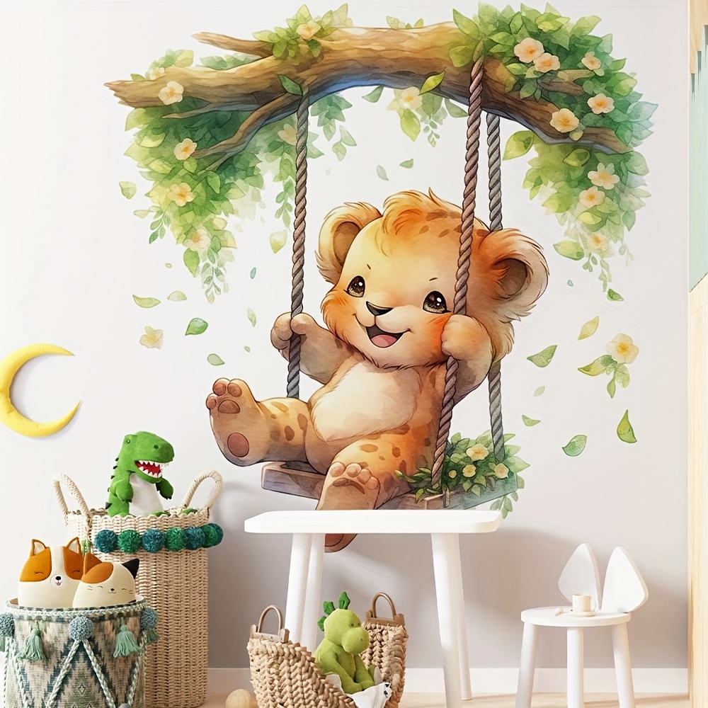 1 漫画動物パラダイスかわいい小さなヒョウスイングウォールス - Furniture Paradise & Hardware Ghaziabad Reviews のレビューと価格