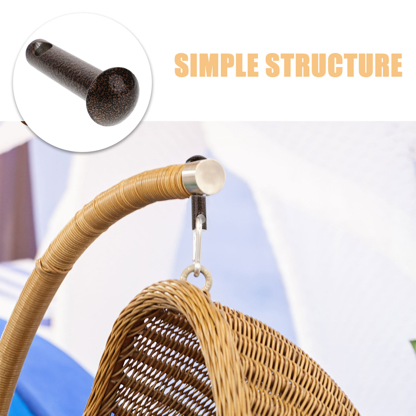 2個入り ハンモックチェアピンプラグ ヘビーデューティー ク - Furniture And Hardware のレビューと価格